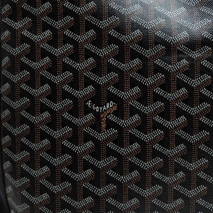 Goyard Black Goyardine Canvas Voltaire Tote Bag