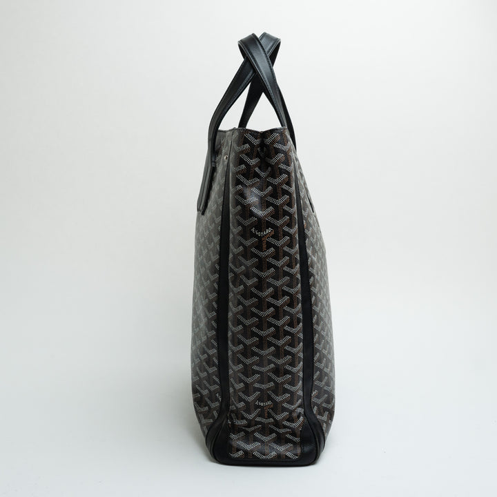 Goyard Black Goyardine Canvas Voltaire Tote Bag
