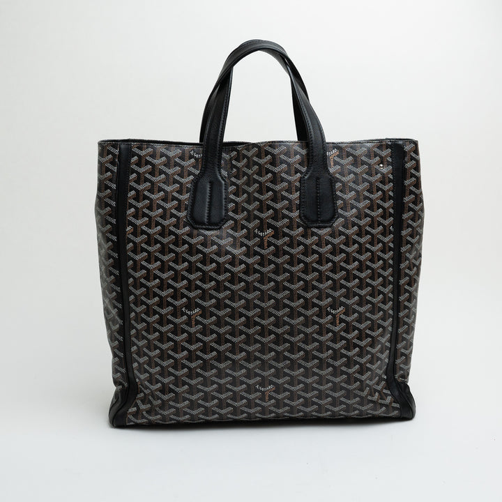 Goyard Black Goyardine Canvas Voltaire Tote Bag
