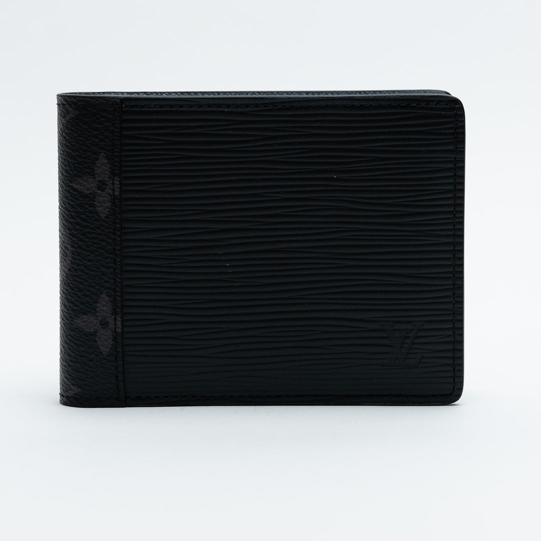 Louis Vuitton Black Epi Leather & Monogram Canvas Multiple Wallet