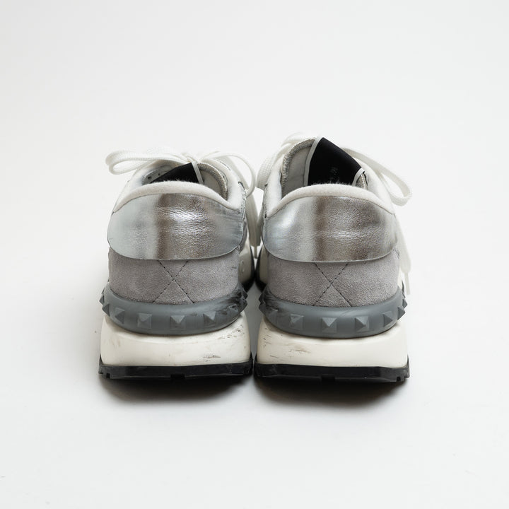 Valentino Lacerunner Silver Sneakers Size 39.5