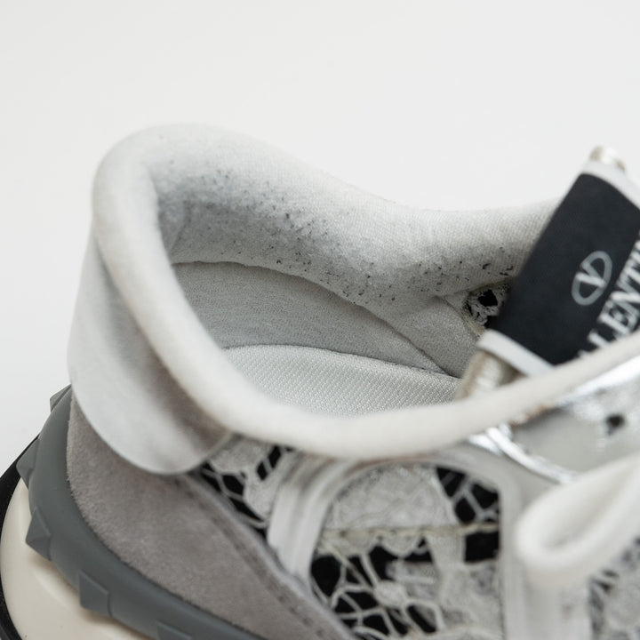 Valentino Lacerunner Silver Sneakers Size 39.5