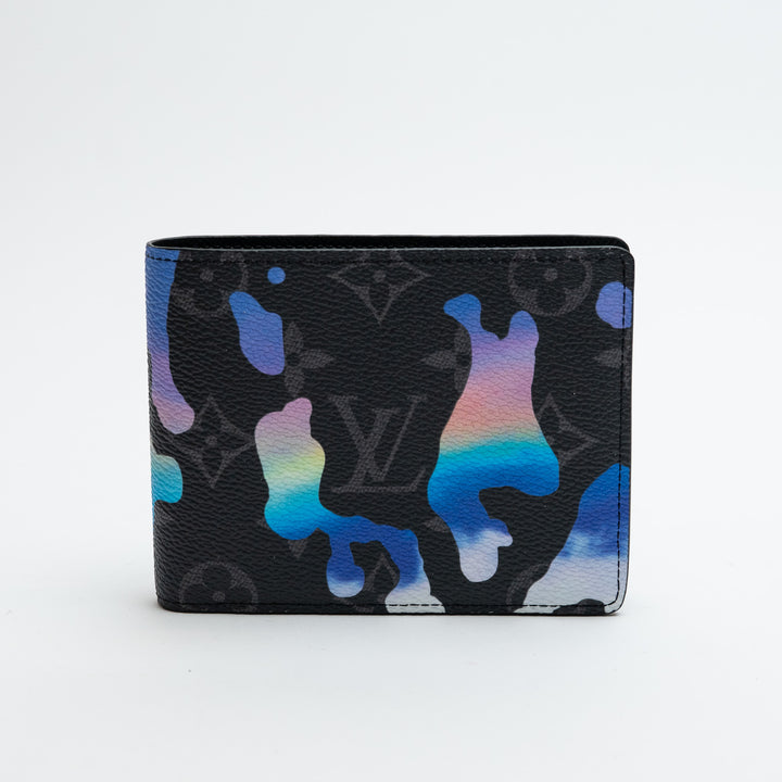Louis Vuitton Watercolour Print Sunrise Monogram Eclipse Canvas Wallet