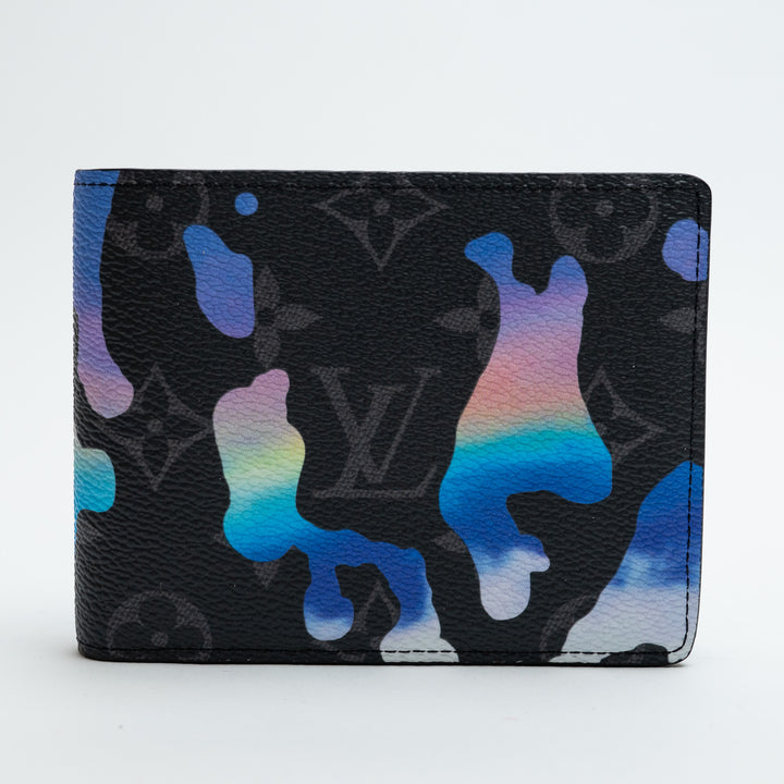 Louis Vuitton Watercolour Print Sunrise Monogram Eclipse Canvas Wallet