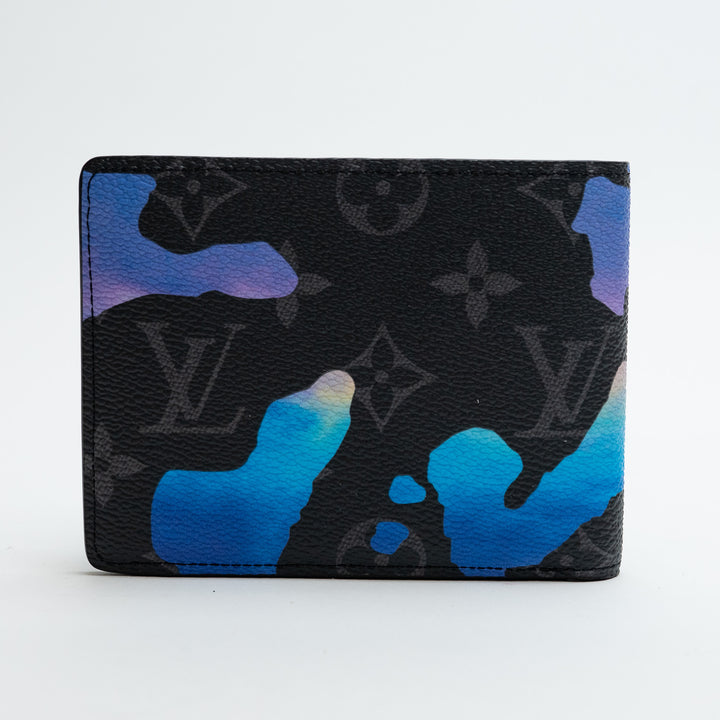 Louis Vuitton Watercolour Print Sunrise Monogram Eclipse Canvas Wallet
