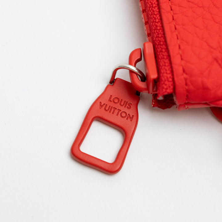 Louis Vuitton Red Empreinte Leather Pochette Cles Coin Purse