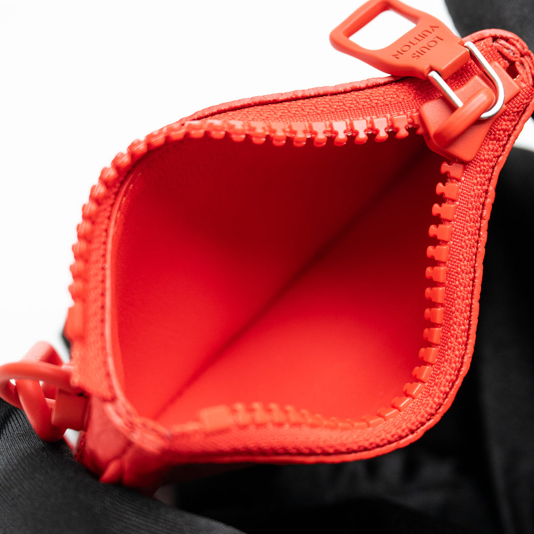 Louis Vuitton Red Empreinte Leather Pochette Cles Coin Purse