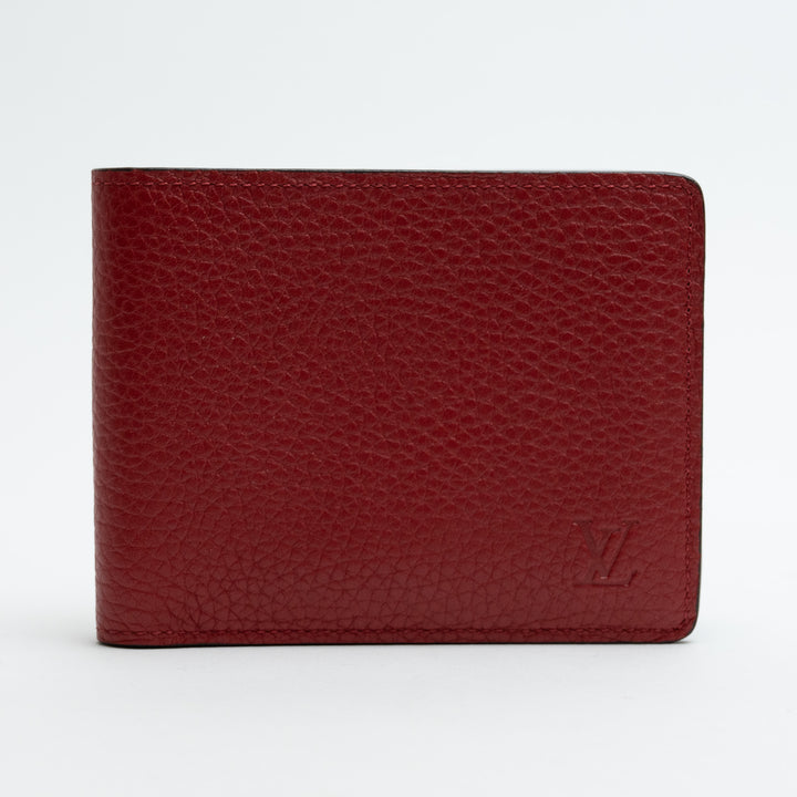Louis Vuitton Red Taurillion Leather Wallet