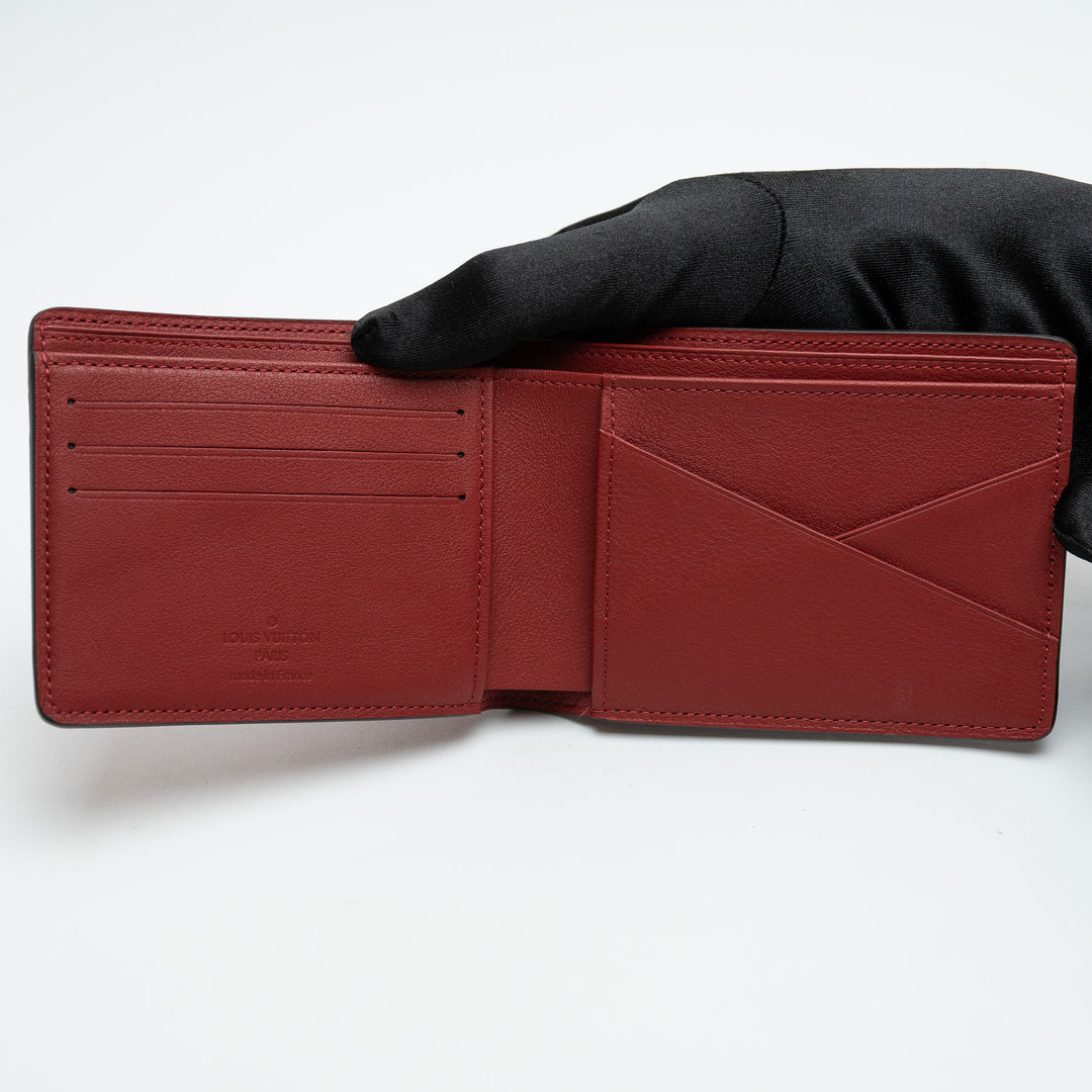 Louis Vuitton Red Taurillion Leather Wallet