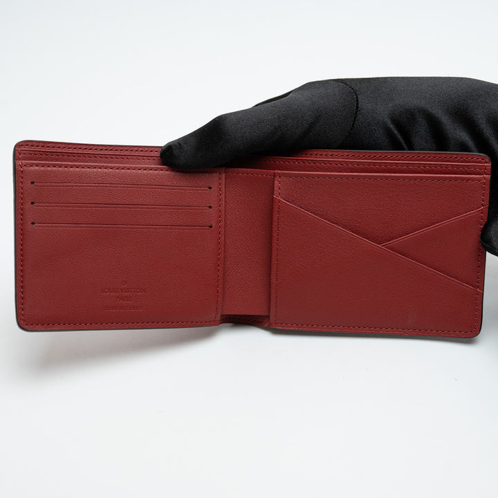 Louis Vuitton Red Taurillion Leather Wallet