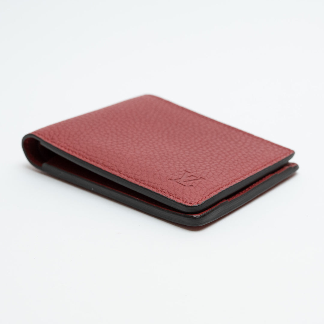 Louis Vuitton Red Taurillion Leather Wallet