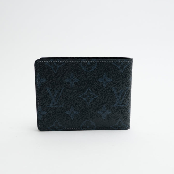Louis Vuitton Monogram Cobalt Canvas Wallet with Tricolour Stripe