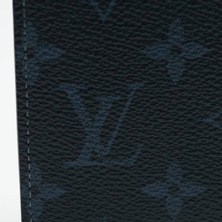 Louis Vuitton Monogram Cobalt Canvas Wallet with Tricolour Stripe