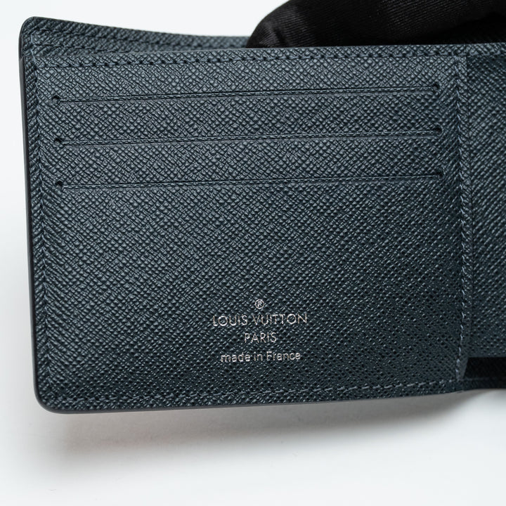 Louis Vuitton Monogram Cobalt Canvas Wallet with Tricolour Stripe
