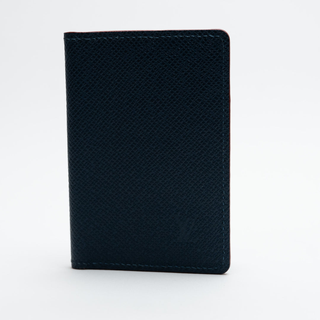 Louis Vuitton Bleu Marine Taiga Leather Pocket Organizer