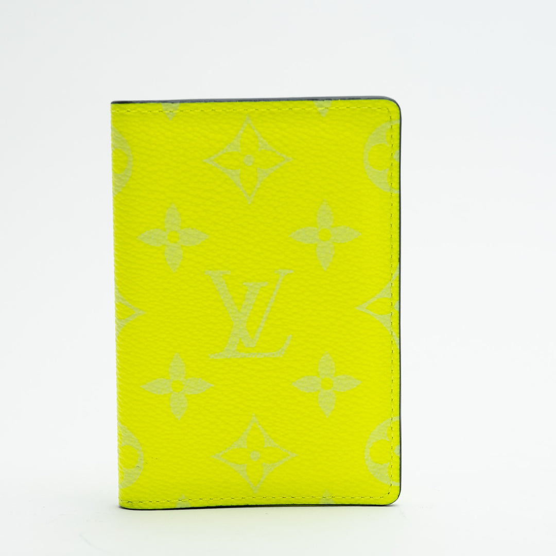 Louis Vuitton Neon Yellow Monogram Canvas Taigarama Pocket Organizer