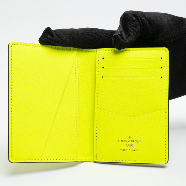 Louis Vuitton Neon Yellow Monogram Canvas Taigarama Pocket Organizer