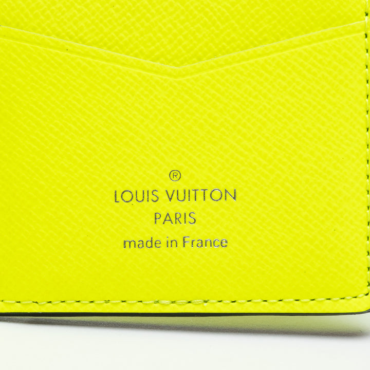 Louis Vuitton Neon Yellow Monogram Canvas Taigarama Pocket Organizer
