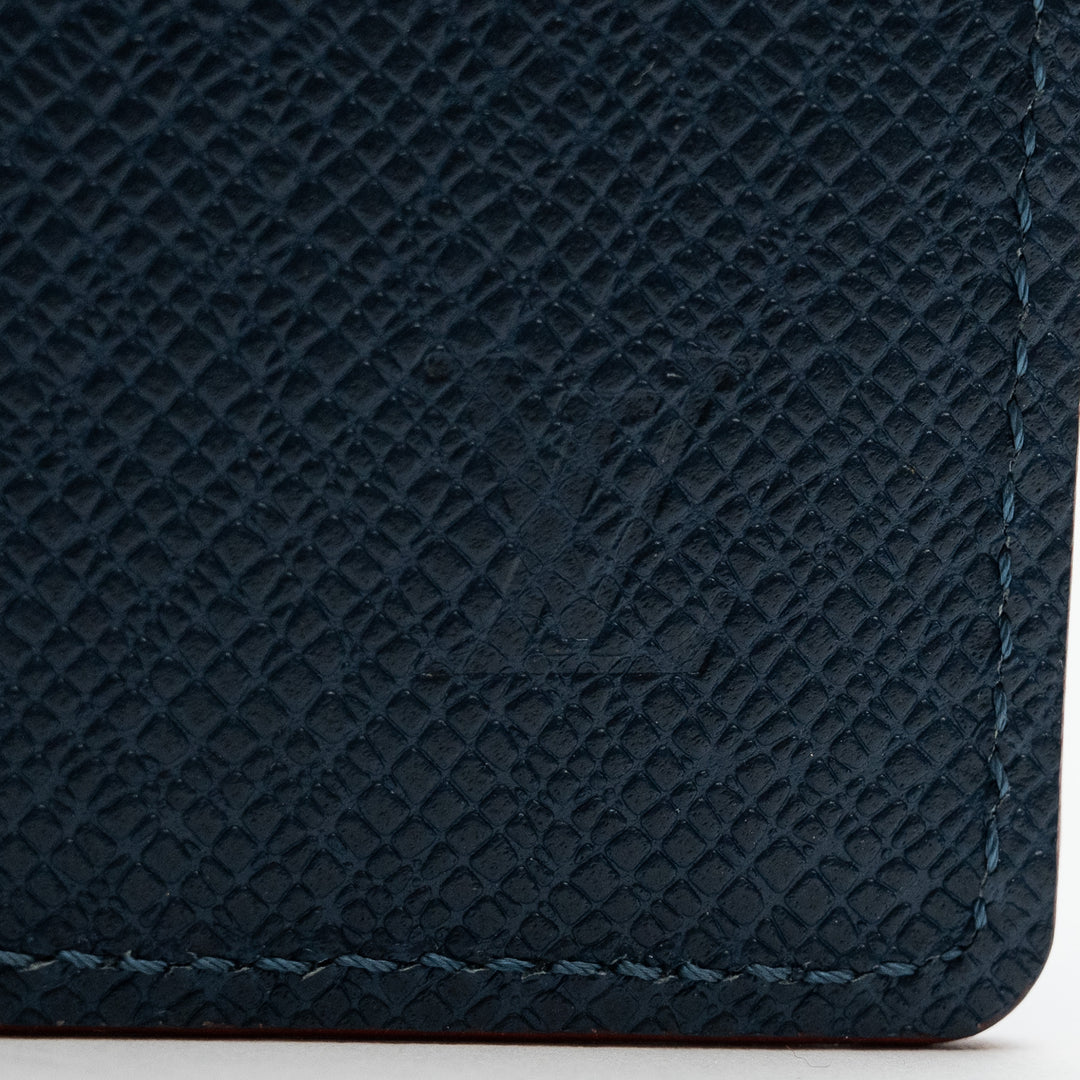 Louis Vuitton Bleu Marine Taiga Leather Pocket Organizer