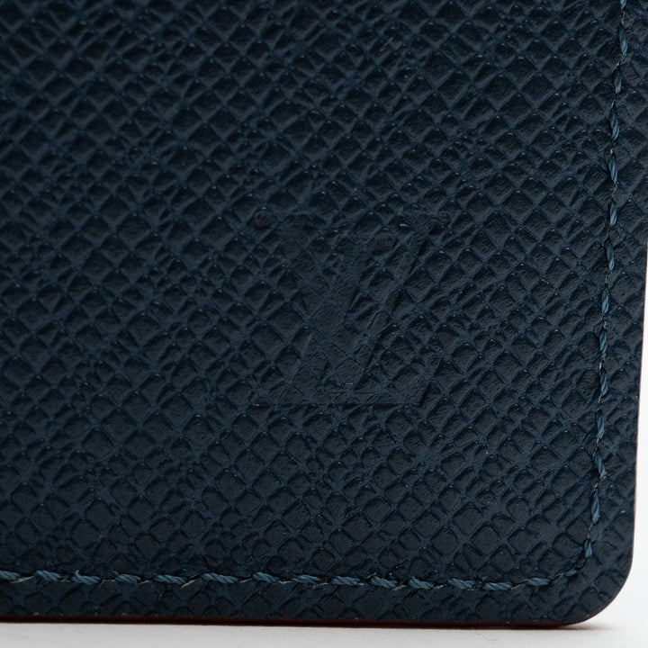 Louis Vuitton Bleu Marine Taiga Leather Pocket Organizer