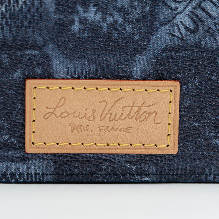 Louis Vuitton Salt Marine Canvas Denim Damier Effect Multiple Wallet