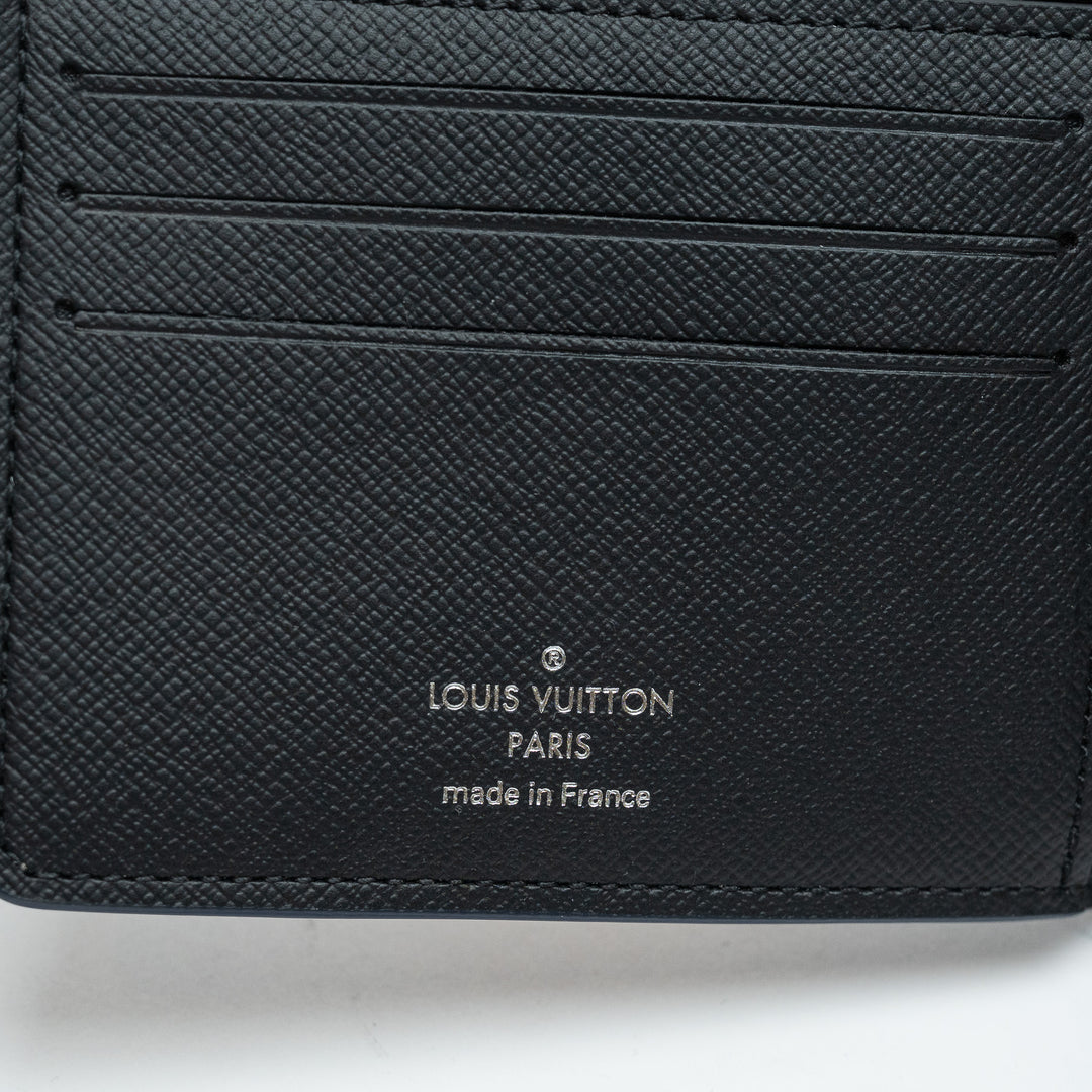 Louis Vuitton Salt Marine Canvas Denim Damier Effect Multiple Wallet