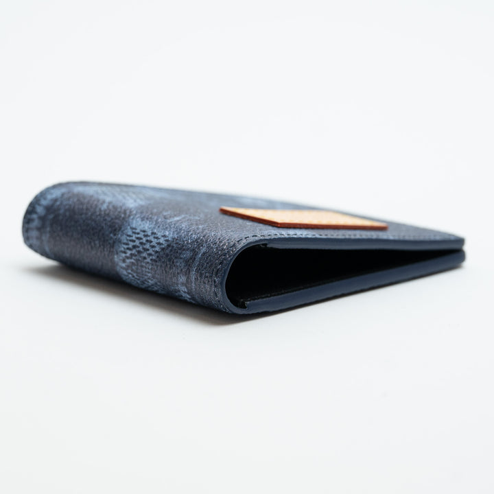 Louis Vuitton Salt Marine Canvas Denim Damier Effect Multiple Wallet