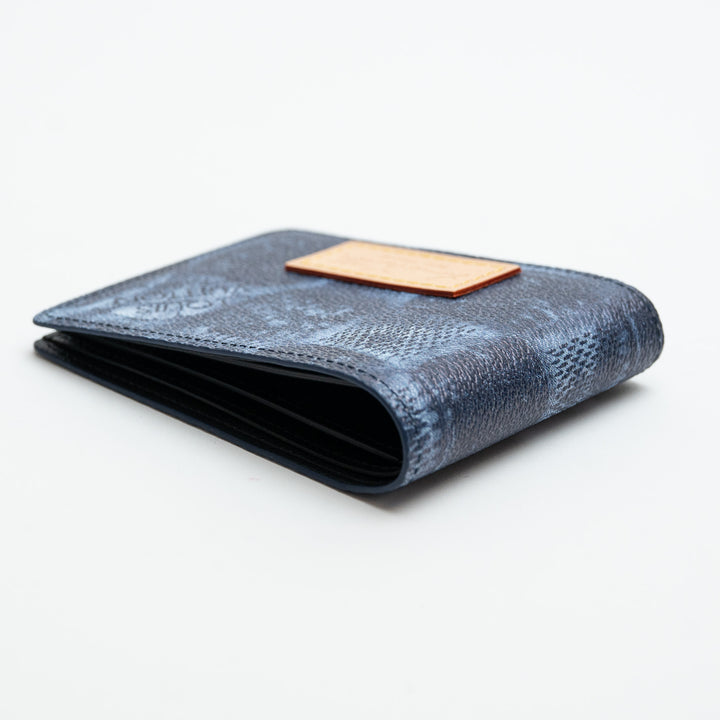 Louis Vuitton Salt Marine Canvas Denim Damier Effect Multiple Wallet