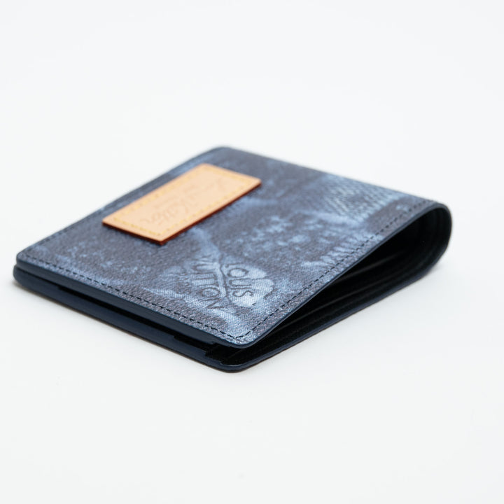 Louis Vuitton Salt Marine Canvas Denim Damier Effect Multiple Wallet