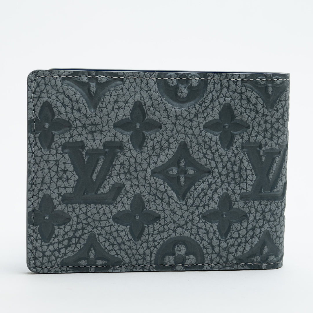 Louis Vuitton Grey Monogram Taurillon Leather Climbing Multiple Wallet
