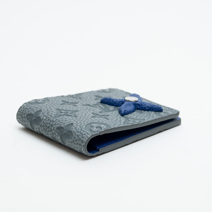 Louis Vuitton Grey Monogram Taurillon Leather Climbing Multiple Wallet