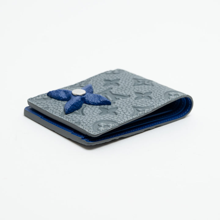 Louis Vuitton Grey Monogram Taurillon Leather Climbing Multiple Wallet