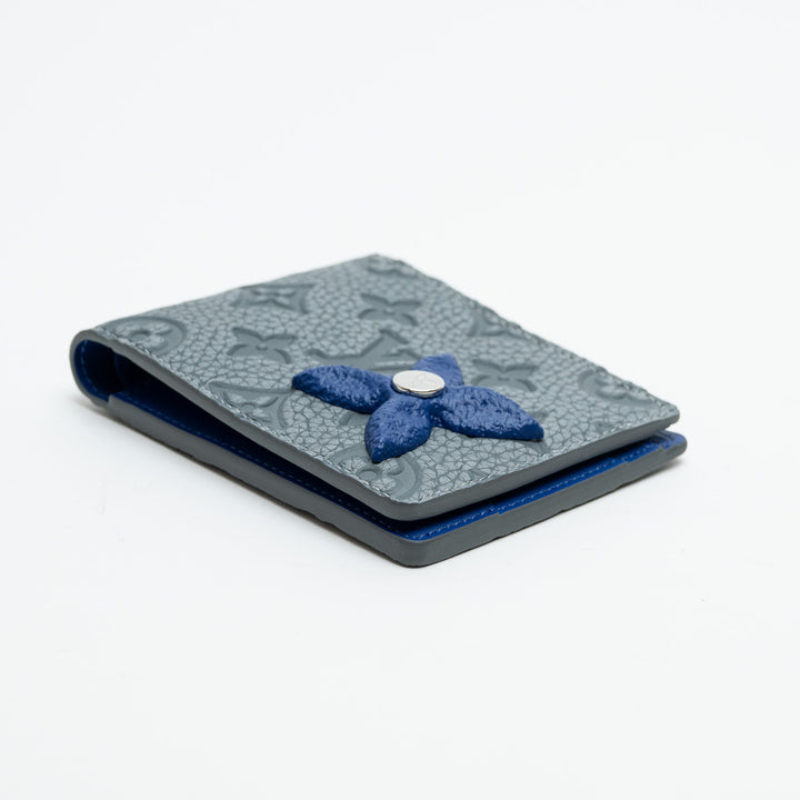 Louis Vuitton Grey Monogram Taurillon Leather Climbing Multiple Wallet