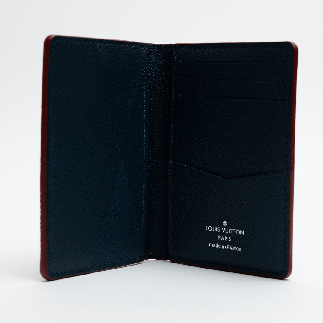 Louis Vuitton Bleu Marine Taiga Leather Pocket Organizer