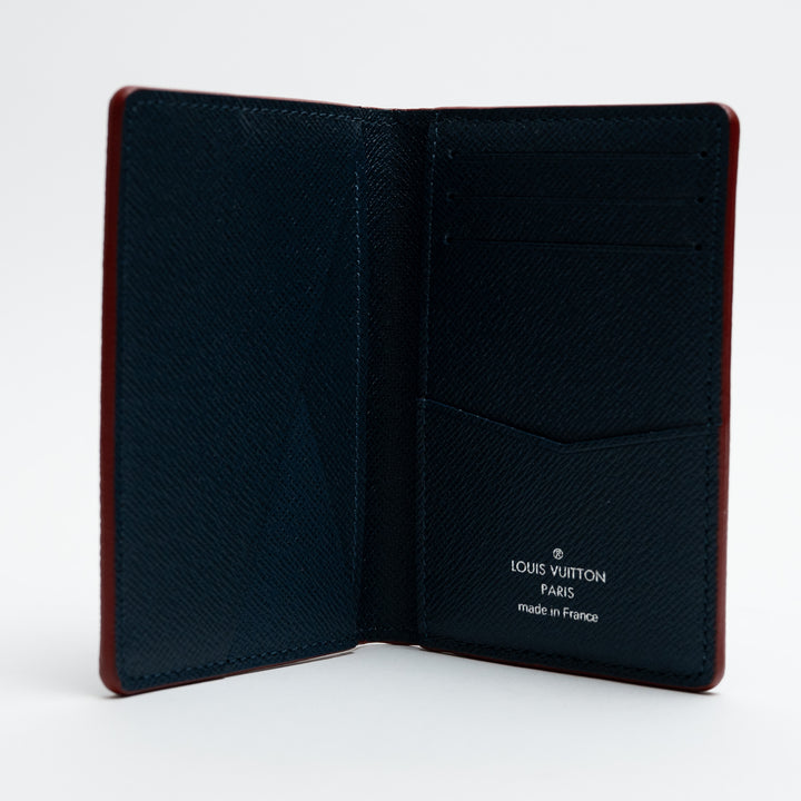 Louis Vuitton Bleu Marine Taiga Leather Pocket Organizer