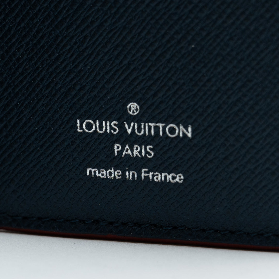 Louis Vuitton Bleu Marine Taiga Leather Pocket Organizer