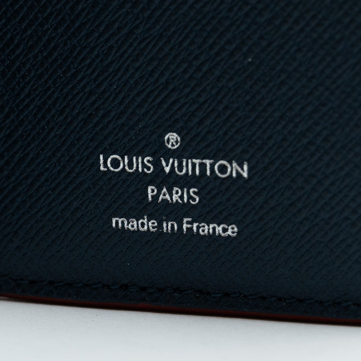 Louis Vuitton Bleu Marine Taiga Leather Pocket Organizer