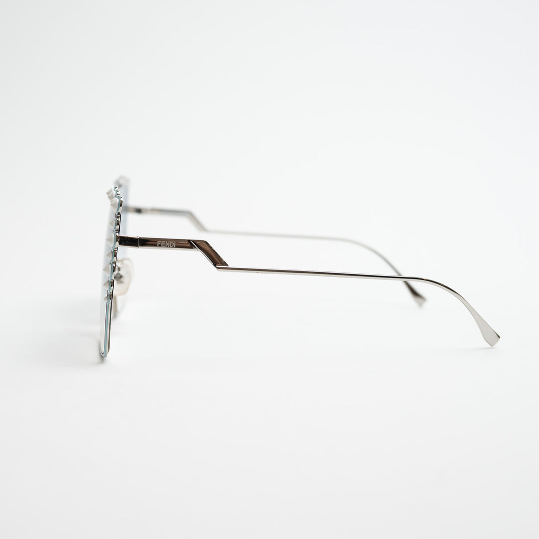 Fendi Square Frame Oversized Sunglasses with Studs