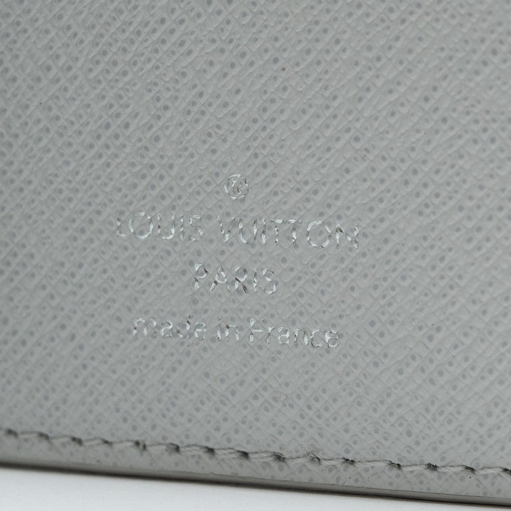 Louis Vuitton White Monogram Canvas Pocket Organizer with Blue and Red Stripe