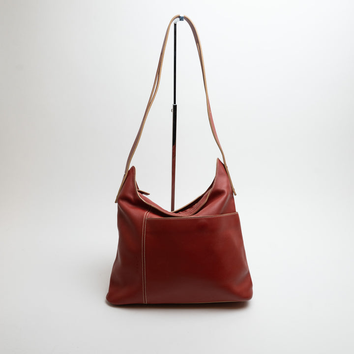 Loewe Terracotta Red Nappa Leather Vintage Shoulder Bag