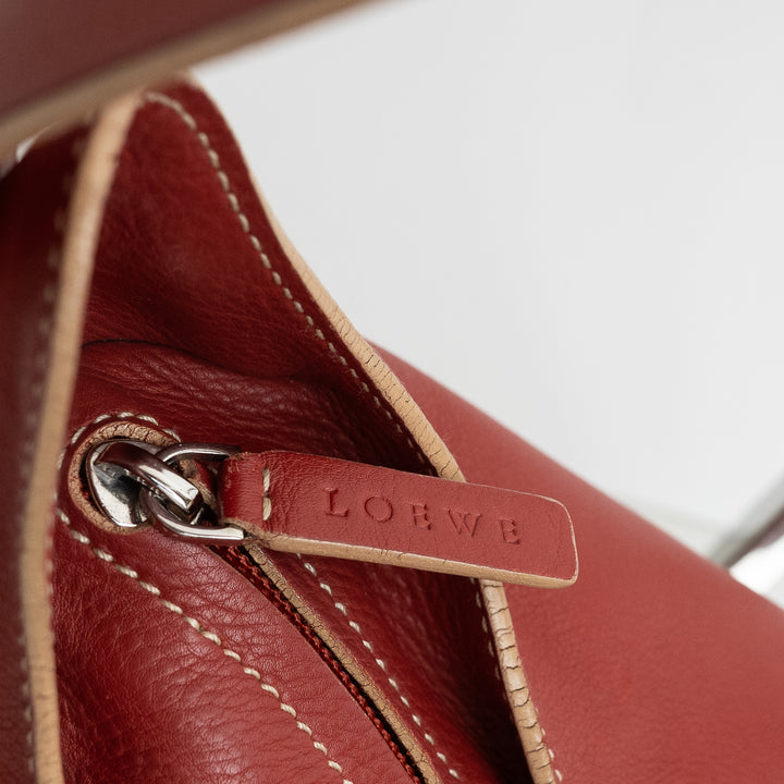 Loewe Terracotta Red Nappa Leather Vintage Shoulder Bag