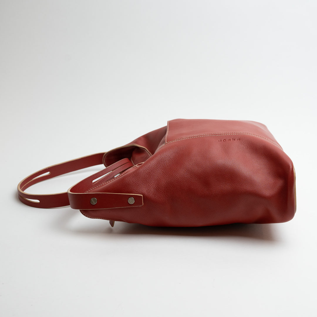 Loewe Terracotta Red Nappa Leather Vintage Shoulder Bag