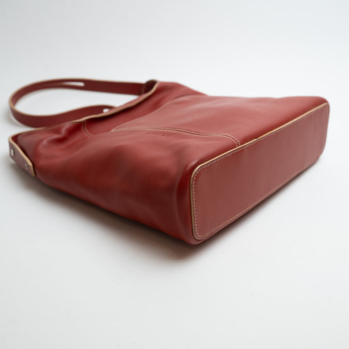 Loewe Terracotta Red Nappa Leather Vintage Shoulder Bag