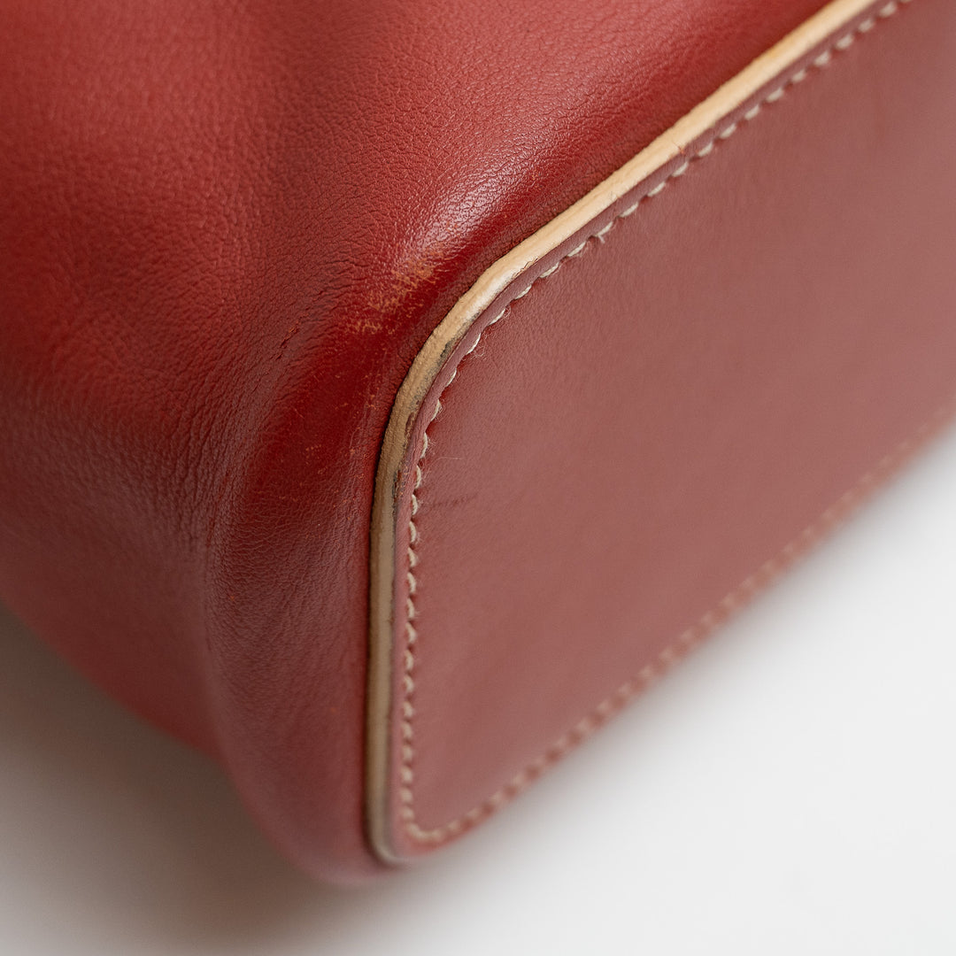 Loewe Terracotta Red Nappa Leather Vintage Shoulder Bag