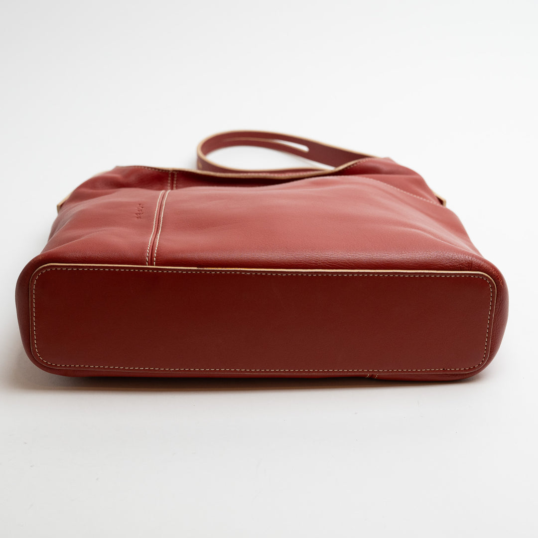 Loewe Terracotta Red Nappa Leather Vintage Shoulder Bag