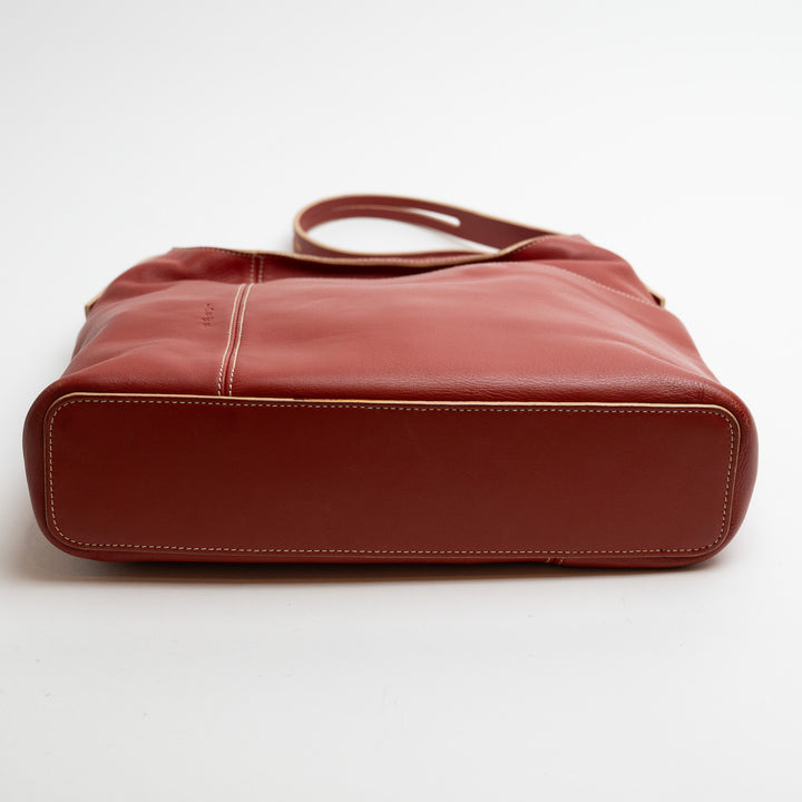 Loewe Terracotta Red Nappa Leather Vintage Shoulder Bag