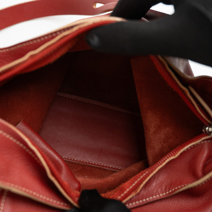 Loewe Terracotta Red Nappa Leather Vintage Shoulder Bag