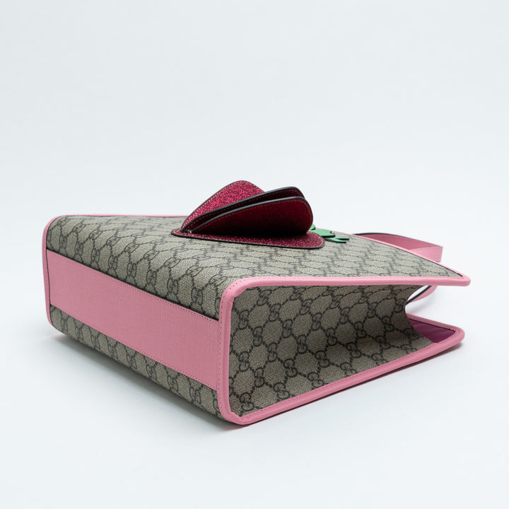 Gucci GG Supreme Canvas 3D Children's Strawberry Tote