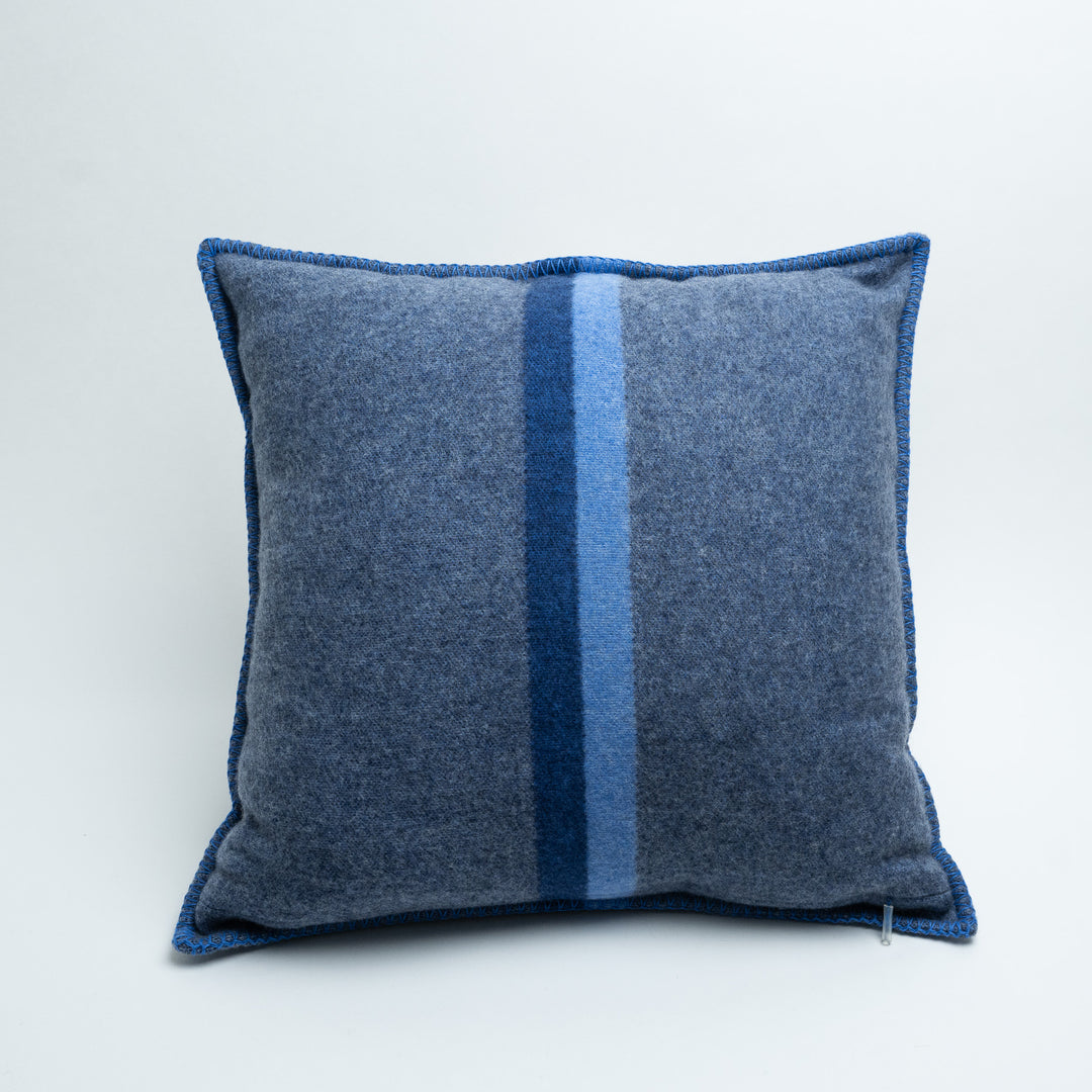 Louis Vuitton Blue Cashmere LV Striped Pillow