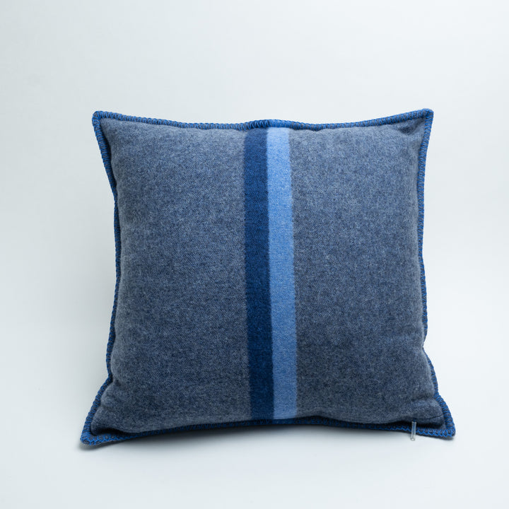 Louis Vuitton Blue Cashmere LV Striped Pillow